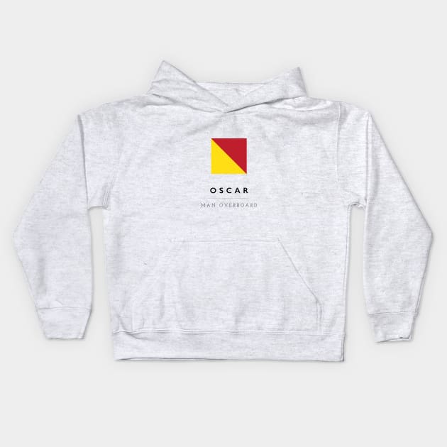 Oscar: ICS Flag Semaphore Kids Hoodie by calebfaires